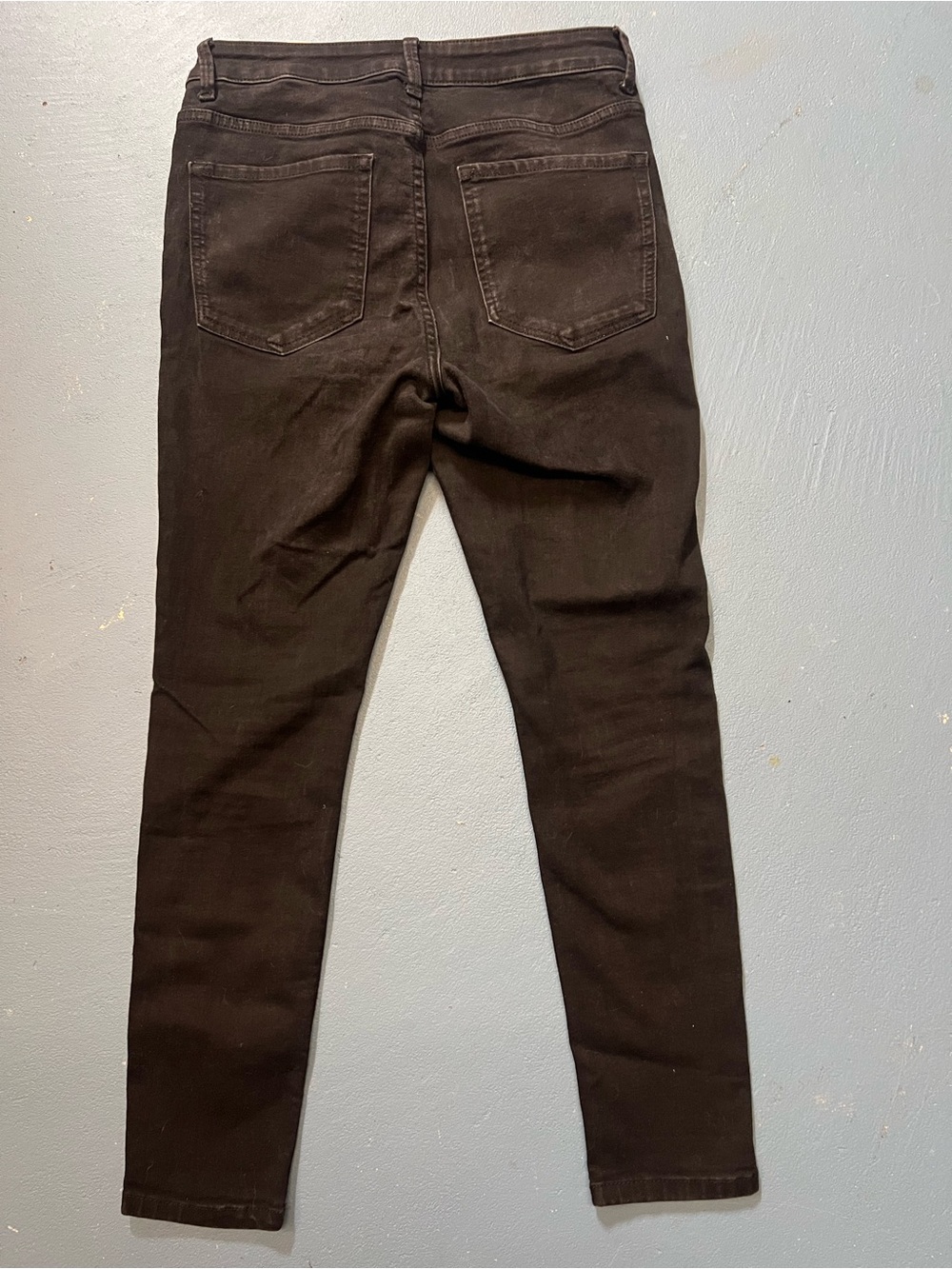 Women's Black Mixed Wash‎ High Waisted Skinny Jeans Size 12 Short - Picture 3 of 6